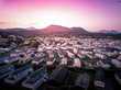 © Kev303 - Sun set at a Caravan and camping park, static home aerial view. Porthmadog holiday park taken from the air by a drone