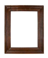 Wall Mural - Empty picture frame isolated