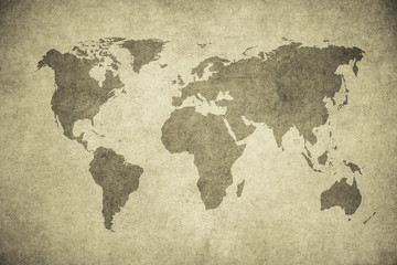  grunge map of the world.