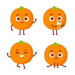 Poster - Cute cartoon orange character