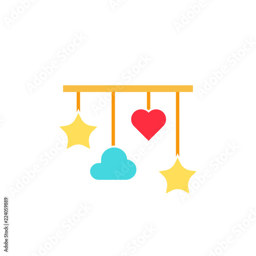 Baby Crib Mobile Icon Clipart Image Isolated On White Background Buy This Stock Vector And Explore Similar Vectors At Adobe Stock Adobe Stock