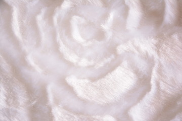 pattern and texture on a white blanket 