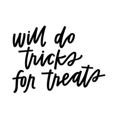 Sticker - Will do tricks for treats