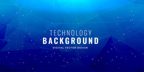 Wall Mural - blue technology concept background design