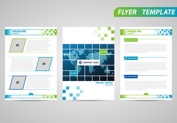 flyer template brochure modern a4 design with empty space for photo. suitable for corporate annual r