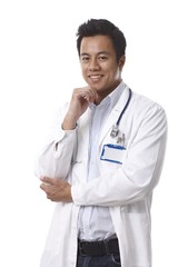 Wall Mural - Portrait of happy doctor