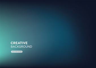 Wall Mural - modern minimal abstract gredient turquoise blue background