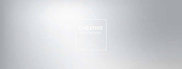 Modern minimal abstract gredient white smoky gray banner background