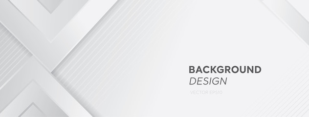 Wall Mural - modern white gray abstract web banner background creative design
