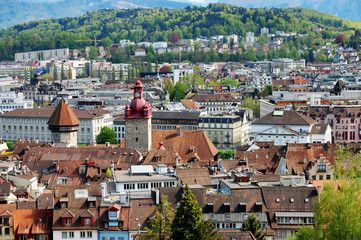 The view on old town of Bern