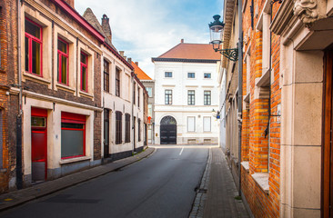 Wall Mural - Clean Bruges street