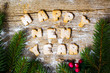 Happy new year note written with cookies