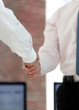 © ASDF - closeup. business handshake.business background.