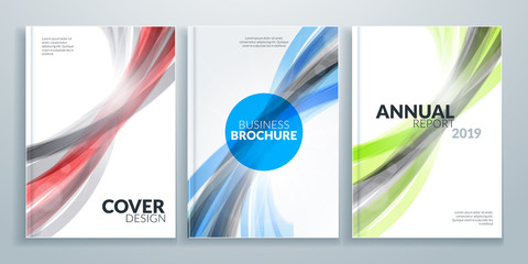 Wall Mural - Business brochure cover design templates. Business flyer or poster with abstract background