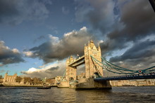 Tower Bridge London. Horizontal View.	