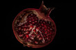 pomegranate on dark background