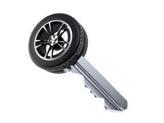 Poster - Car wheel key