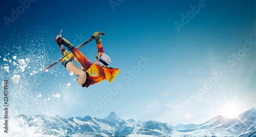 Dekoracja na wymiar  jazda-na-nartach-skoki-narciarz-ekstremalne-sporty-zimowe