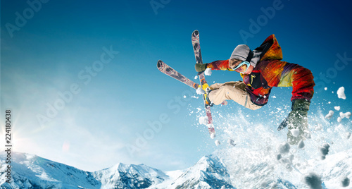 Dekoracja na wymiar  narciarstwo-skoki-na-nartach-ekstremalne-sporty-zimowe