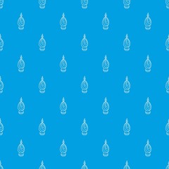 Canvas Print - Egg candle pattern vector seamless blue repeat for any use