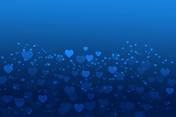 background blue with white heart