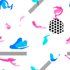 Aufkleber - Boho seamless pattern