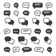 © vectortatu - Speech bubble icons. Speak bubbles vector icon set, chat bubbling conversation, chatting text comment signs