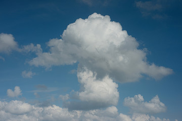 Blue sky with white clouds bright Sunny day