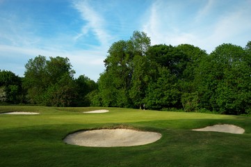 Golf course in Surrey, England, UK