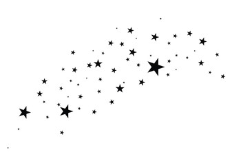 Wall Mural - stars on a white background