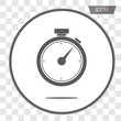 © kitti - Stopwatch vector icon isolated on white background.
