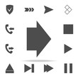 © rashadaliyev - wide arrow icon. web icons universal set for web and mobile