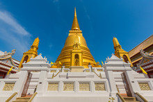 Ancient Golden Pagoda In Wat Bowonniwet Vihara