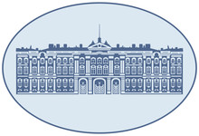 Winter Palace, The State Hermitage Museum, Vector Illustration From Saint Petersburg Russian Landmark Set