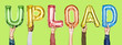 © Rawpixel.com - Colorful alphabet helium balloons forming the text upload