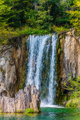 Wall Mural - Small waterfall falls