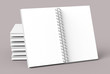 Stack of blank notebooks