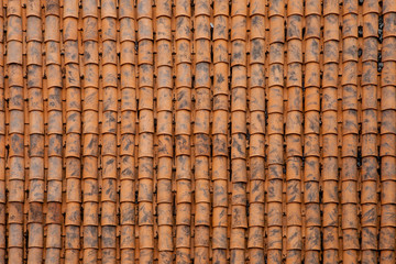 Red roof tiles texture