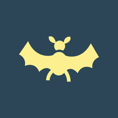 Poster - Silhouette icon bat