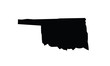 © dmnkandsk - Oklahoma outline map state shape united states