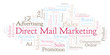 © sharafmaksumov - Word cloud with text Direct Mail Marketing.