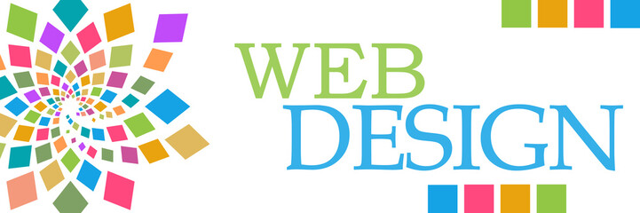 Web Design Colorful Circular Left Horizontal 