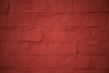 Red Painted Brick Wall