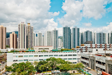 Residential buildings in Shatin, Hong Kong