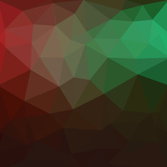 Wall Mural - Light Green, Red vector triangle mosaic background. A completely new color illustration in a vague style. The elegant pattern can be used as part of a brand book.