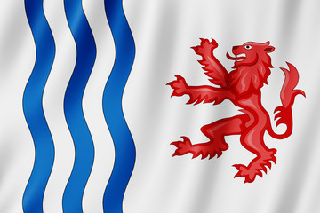 Canvas Print - Flag of Nouvelle Aquitaine, France