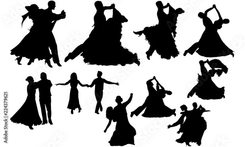 Foxtrot Ballroom Dance Svg Dance Cricut Files Black Dancer