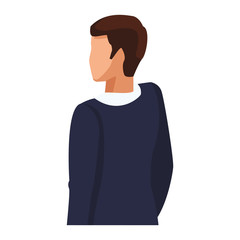 Adult man back avatar