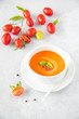 Jesienna zupa z pieczonych pomidorów