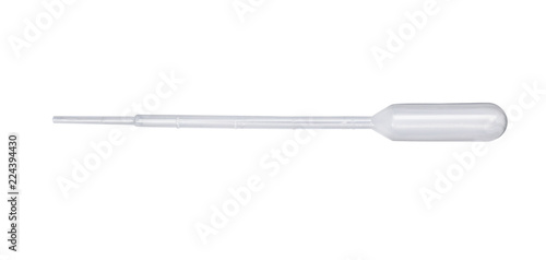 Cuadros en Lienzo Transfer pipette on white background. Medical item